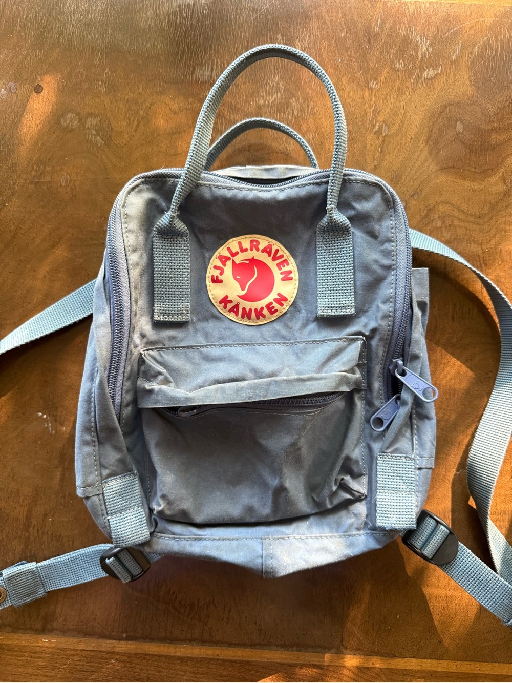 FJALLRAVEN MINI KANKEN BACKPACK IN DUSTY BLUE
